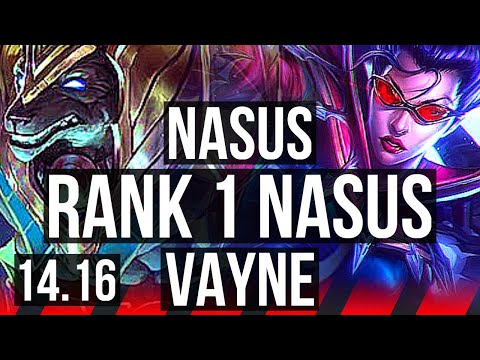 NASUS vs VAYNE (TOP) | Rank 1 Nasus, Rank 15 | EUW Challenger | 14.16