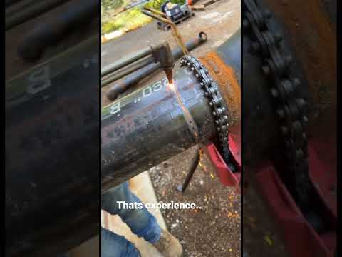 Oxygen acetylene torch on 6" pipe.. how do you cut 6" sched. 40 pipe?