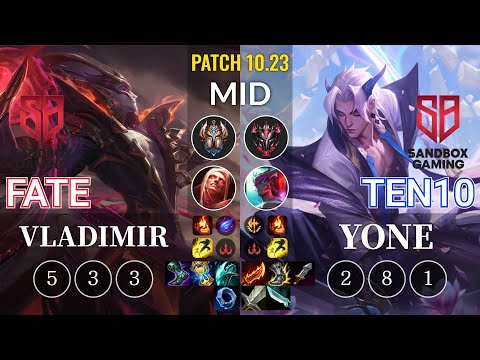 SB FATE Vladimir vs SB Ten10 Yone Mid - KR Patch 10.23