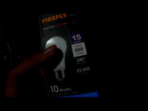 Firefly Pro Series Motion Sensor LED bulb outdoor quick test...