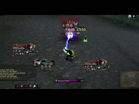 Elemental Shaman vs DK(x3) WotLK PVP - Rakzo