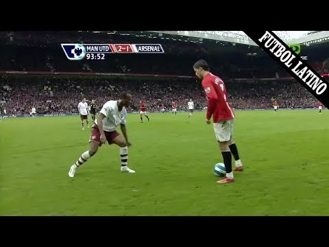 EL DIA QUE CRISTIANO RONALDO GANO TIEMPO HUMILLANDO AL RIVAL!! M. UNITED VS ARSENAL (2008) - HD