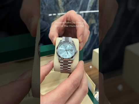 Rolex Day Date 40 in Platinum 🧊❄️ Available now #rolex #daydate #rolexwatch #luxurywatches