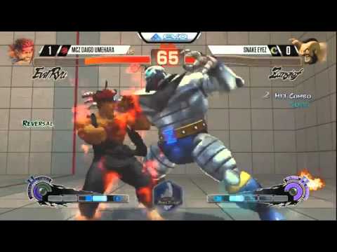 USF4 EVO 2015 Daigo Umehara (E.RYU) vs Snake eyez (ZANGIEF)