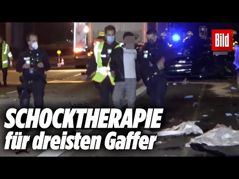 Polizei zeigt Gaffer Trümmerfeld und Leiche (krasse Reaktion!)
