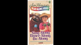 Jim Henson Play Along Video Sing Along, Dance Along, Do Along VHS