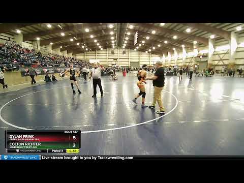119 Lbs Champ. Round 2 - Colton Richter, Gold Rush Wrestling Vs Dylan Frink, Green River Grapplers