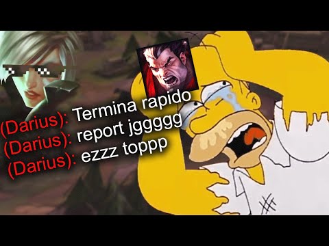 🤣 HAGO LLORAR A ESTE MAIN DARIUS CON MI MANERA DE JUGAR A RIVEN 💀 | Riven vs Darius
