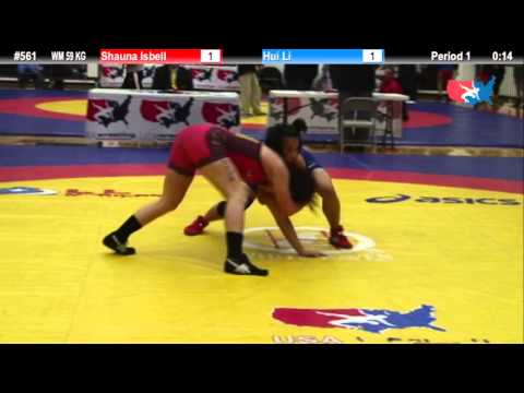 59 KG QF - Shauna Isbell (TMWC) vs. Hui Li (CHN)