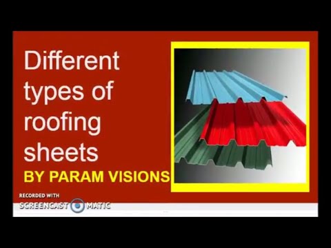 Different types of roofing sheets