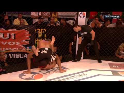 X FORCE MMA 5 - AMADOR - Luta 04 - 18/03/2017 - ELILSOM SAMURAI VS ALESSANDRO PINGUIM