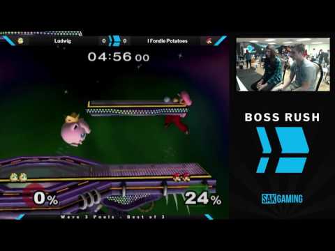 Boss Rush: Shroomed Pools - Ludwig (Jigglypuff) vs I Fondle Potatoes (Luigi)