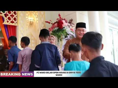 Pj wako gelar open house di griya tegu wangi