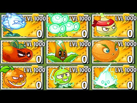 All ELECTRIC Plants LEVEL 1000 Power-Up! vs All Final Boss - Plants vs Zombies 2 Mod