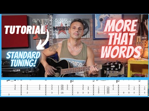 More That Words - Extreme - Tutorial (Standard Tuning) | Guitar Tab