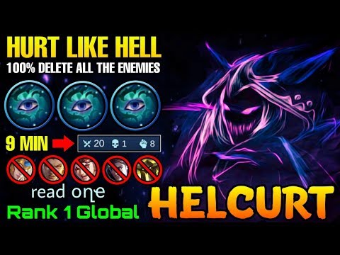 Helcurt Hurt Like Hell 20 Kills in 9 MIN - Top 1 Global  Helcurt by read օղҽ - MLBB