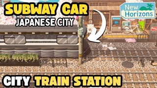 Japanese Train Station CITY DESIGN~BLOSSOM CITY~ACNH 3.0 UPDATE ITEMS~ANIMAL CROSSING:NEW HORIZONS