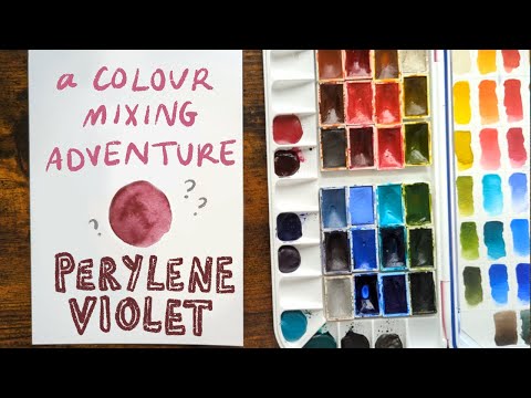 🍇 The PERFECT perylene violet mixes?? 🍇 // Mixes from my ultimate palette