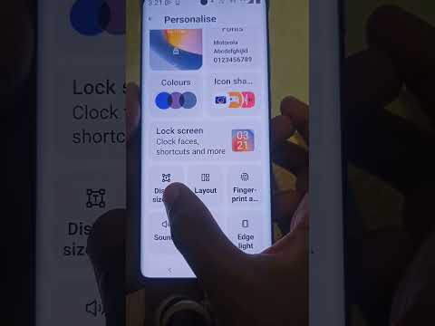 Moto Edge 50 Fusion Font Size Small Kaise Karen | Moto Phone Font Size Setting #shorts.