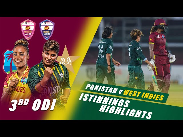 1st Innings Highlights | Pakistan Women vs West Indies Women | 3rd ODI 2024 | PCB | M2F2U