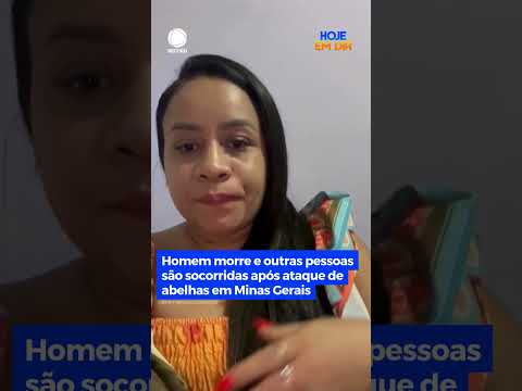 Homem morre e outras pessoas são socorridas após ataque de abelhas em Minas Gerais #HojeEmDia