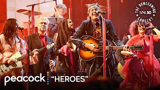 Arcade Fire, David Byrne, and St. Vincent: Heroes (Live) | SNL50: The Homecoming Concert