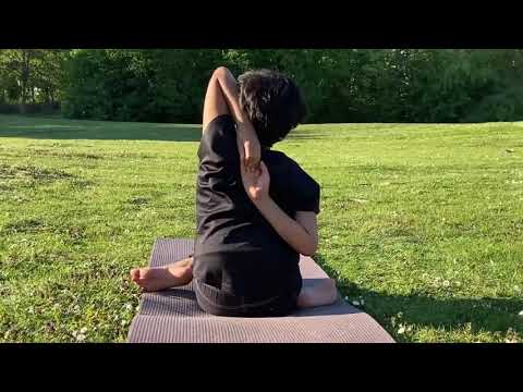 Gomukhasana#Kuhgesicht#Cow Face Pose#Yoga #Gomukhasana#fitness