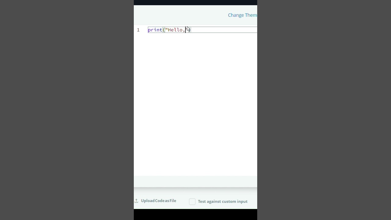 Day 1: python Hello, World! in hackerrank #python #hackerrank