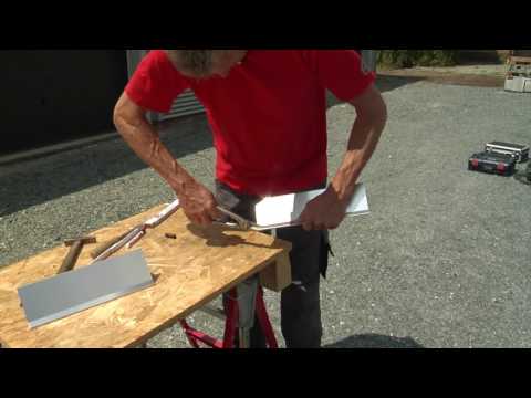 Verbindung eines Ortblechs ohne Wasserfalz / Joint connecting drip edge no. 1