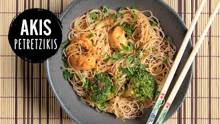 Shrimp and Broccoli Noodles | Akis Petretzikis by Akis Kitchen
