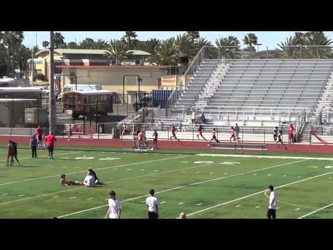 VarG 400m vs HB 4-24-14 - Los Alamitos Girls