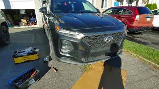 2019/2020 Hyundai Santa Fe fog light replacement