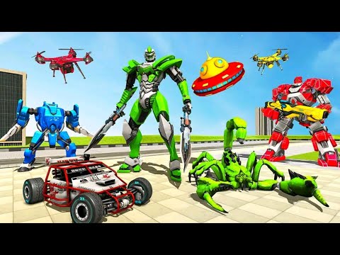 Robot Berubah Jadi Kalajengking UFO Dan Mobil | Scorpion Robot Car - Mech Robot Transformation Game