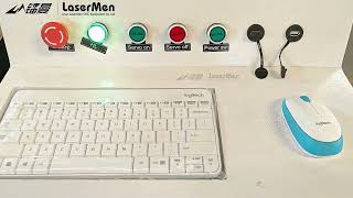 [LaserMen] 3D five axis fiber laser cutting machine cutting carbon steel plate