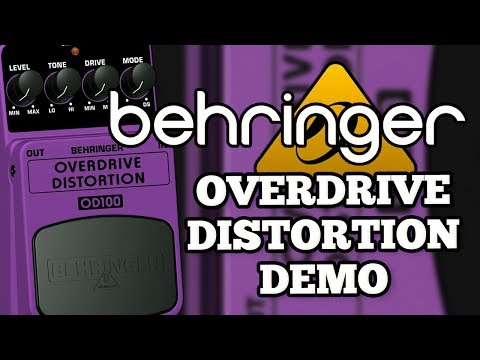 Демонстрация педали эффектов Behringer OD300