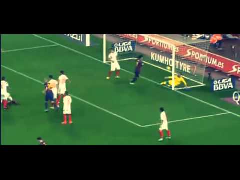 Gol de Neymar Barcelona vs Sevilla 5 1 22 11 2014