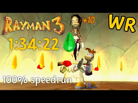 [WR] Rayman 3: Hoodlum Havoc 100% speedrun in 1:34:22