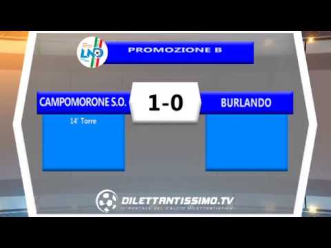 CAMPOMORONE vs BURLANDO 1-0.  PROMOZIONE  Girone B 2018/2019 sabato 13 ottobre 2018