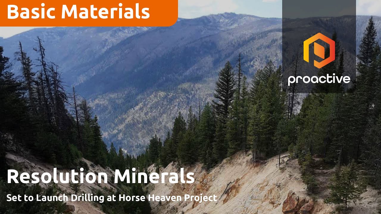 Resolution Minerals' Horse Heaven drilling to start in August
