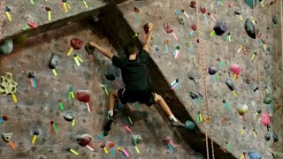 Look at those crazy Muscles working at Nevada Climbing Center