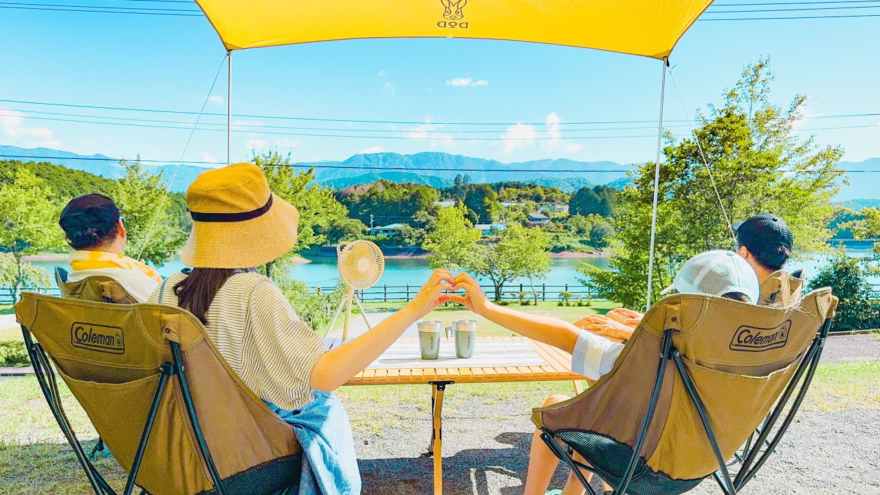 Family Camping by the Lake – SUP & Spam Onigiri Under the Sky