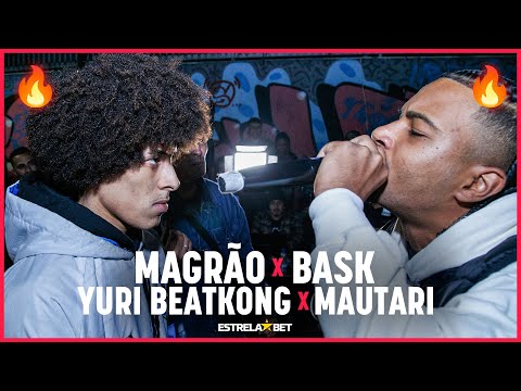 (O COISA RUIM VOLTOU...) MAGRÃO e YURI BEATKONG x BASK e MAUTARI | FINAL | MC + BEATBOXER | #BDN141