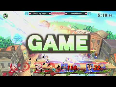 VCA - buzi / Luigi player Vs. Yetey / Raaban - Losers Quarters - Smash 4 Doubles