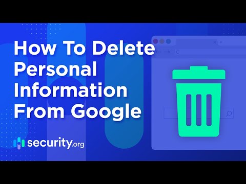 Part of a video titled How To Delete Personal Information From Google - YouTube