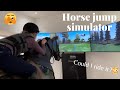 Trying Out A Show Jumping Horse Simulator