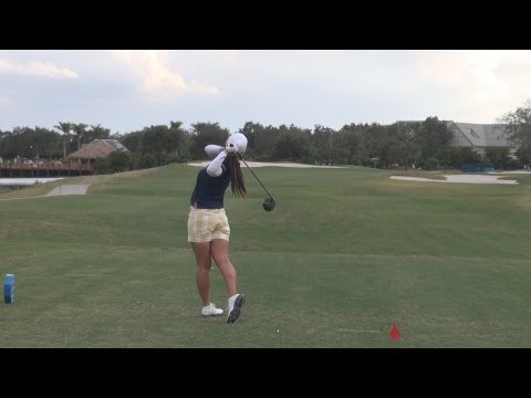 GOLF SWING 2012 - AI MIYAZATO DRIVER - PERFECT DOWN THE LINE & SLOW MOTION - HQ 1080p HD