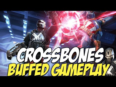 Crossbones Buffed Gameplay | Marvel Contest Of Champions