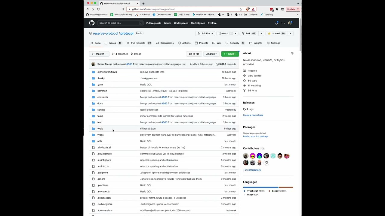Reserve Protocol v1.2 smart contract walkthrough