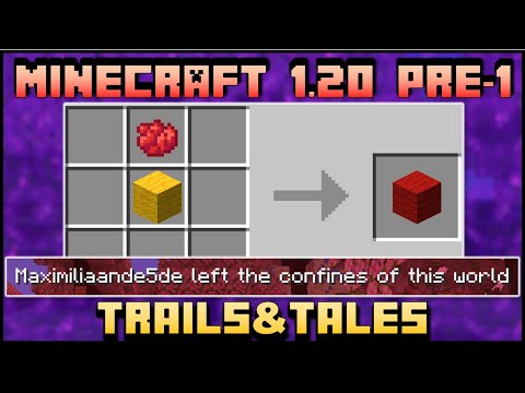 Minecraft 1.20 - Pre-Release 1 - Redyeable Wool & Nether Portal Fix!