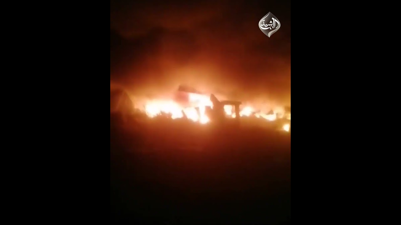 فيديو | اللحظات الأولى لاستهداف مقرٍ للحشد الشعبي في هضبة الحبانية بمحافظة الأنبار